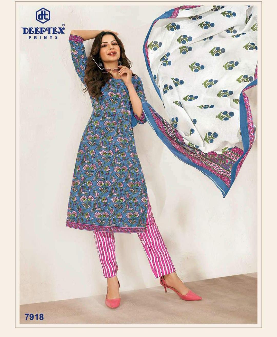 Deeptex Vol 79 Printed Cotton Dress Material Catalog